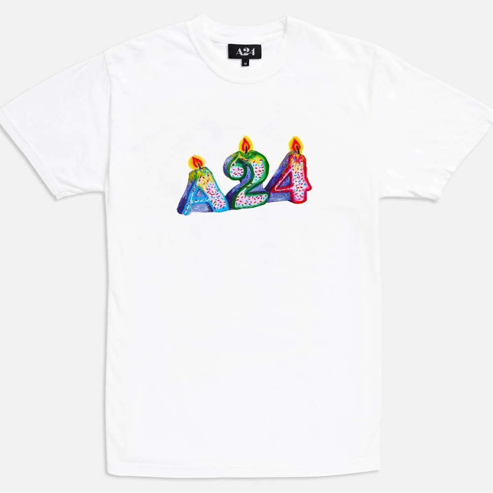 A24 “Special Day” Birthday Candle Tee XL Members Only Shirt Art by Ross Carvill